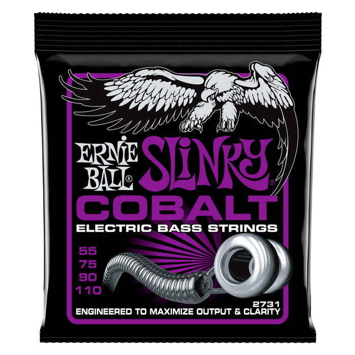 Ernie Ball 2731 Cobalt Power Slinky BASS Strings Gauges 55-75-90-110