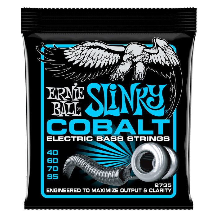 Ernie Ball 2735 Cobalt Extra Slinky BASS Strings Gauges 40-60-70-95