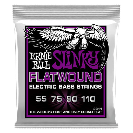 Ernie Ball 2811 Power Slinky Flatwound Bass Strings (Gauge 55-110)