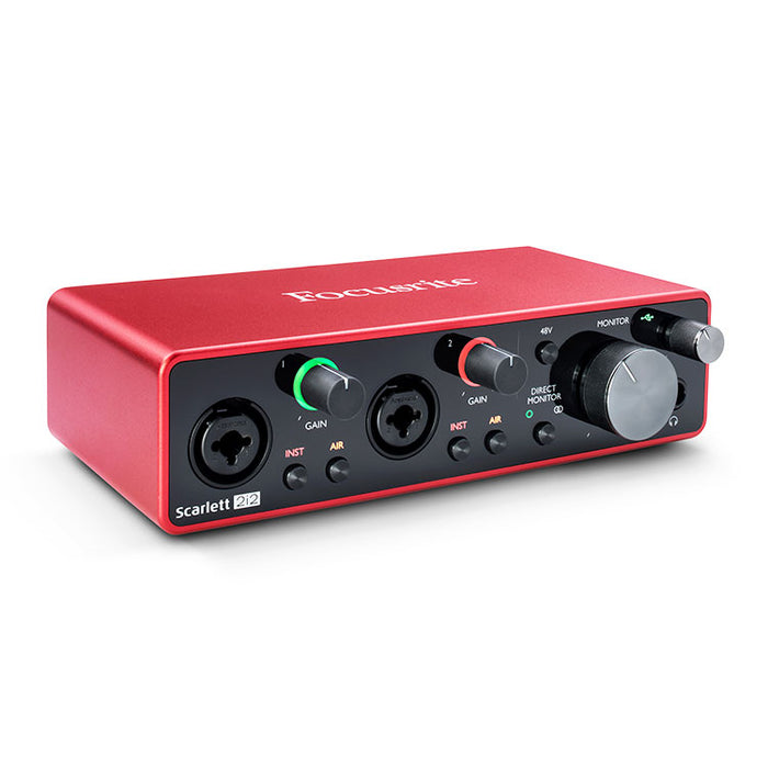 horisont Statistisk Ansigt opad Focusrite Scarlett 2i2 USB Audio Interface | Vision Guitar