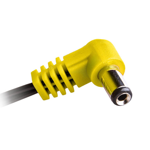 Cioks 3050 Flex 3 50cm (20″) 5,5/2,5mm Center Negative Angled DC plug (Yellow)