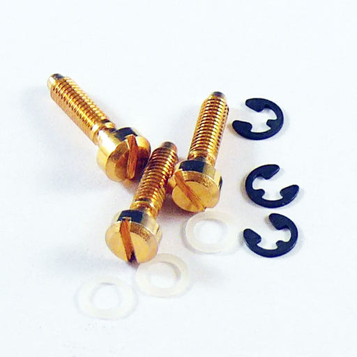 Faber 3078 Bridge Saddle Screws Set of 3 Gold Finish