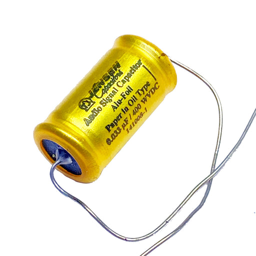 Jensen Aluminum Foil Paper In Oil Guitar Capacitor .033 uF 400/vdc