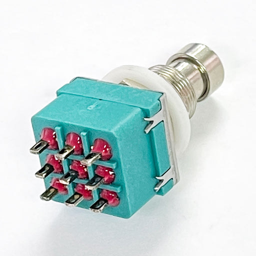 Pro Footswitch Triple Pole Double Throw (3PDT) Latching Push Button Footswitch