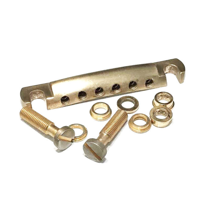 Faber TP-59 Tone-Lock Standard 5/16-24 Aluminum Tailpiece Kit Aged Gold 4005