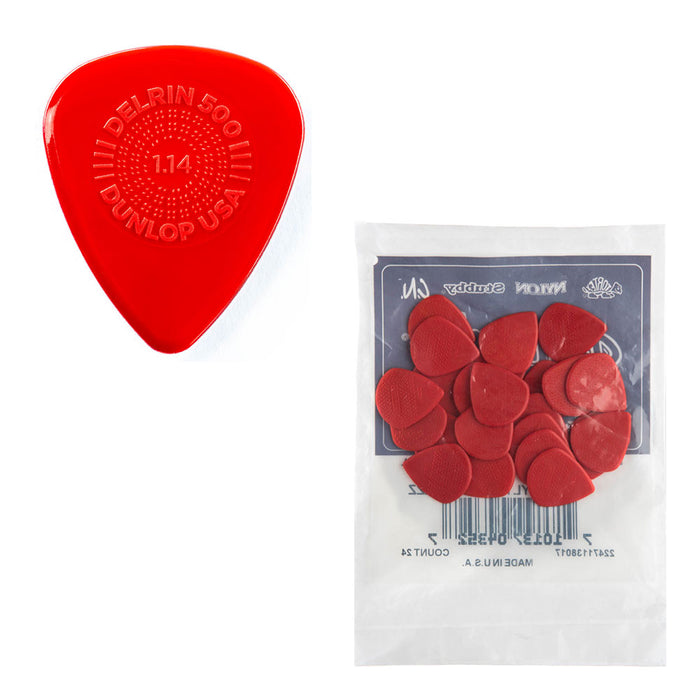 72-Pack! Dunlop Prime Grip Delrin 500 1.14mm Guitar Picks 450R1.14