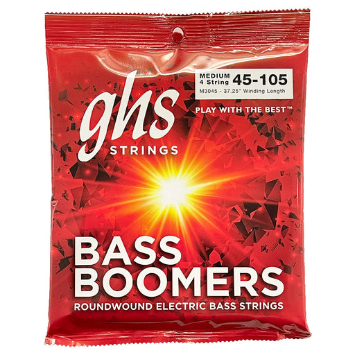 GHS Boomers 4-String Bass Strings M3045 Medium 45-105