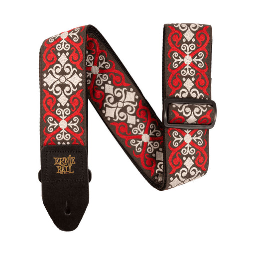 Ernie Ball 4695 Red Trellis Jacquard Strap