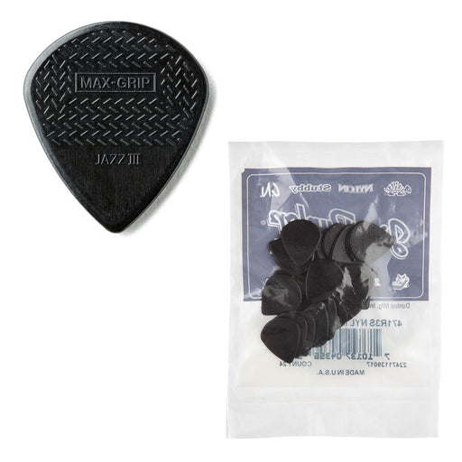 24-Pack Dunlop Max-Grip Jazz III Stiffo Guitar Picks 471R3S