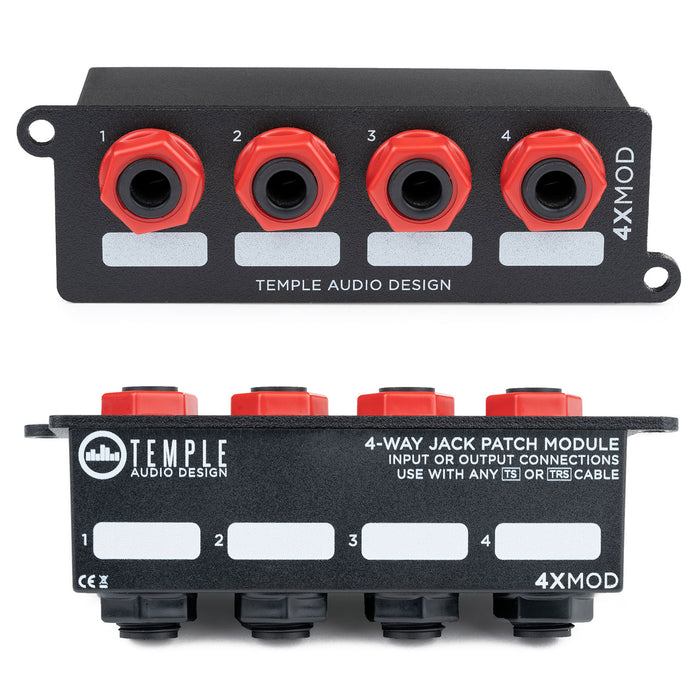 Temple Audio 4X MOD 4-Way Jack Panel Module MOD4X