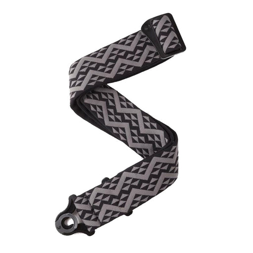 D’Addario Auto Lock Padded Guitar Strap Black Geometric 50BAL03