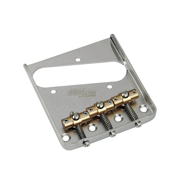Wilkinson Gotoh Vintage Tele Bridge With Tilt Swivel Saddles Nickel TB-5128-001