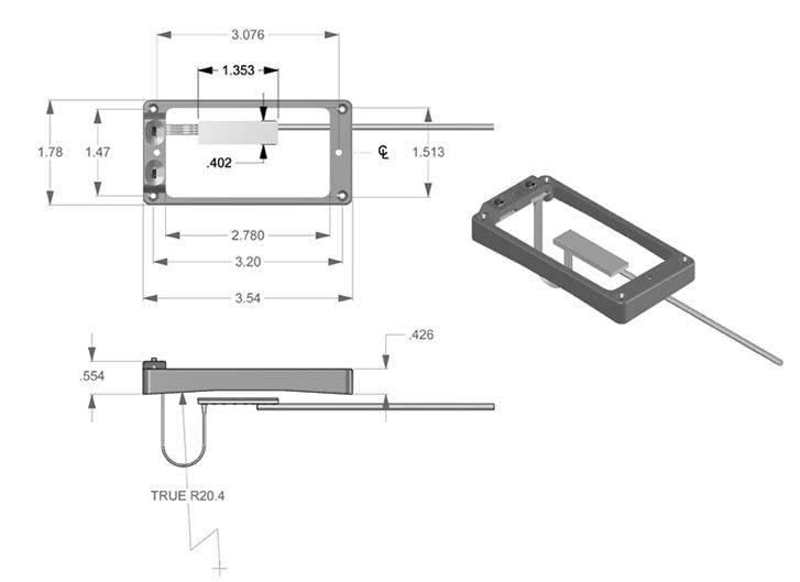 Seymour Duncan TS-1 Triple Shot TB Mounting Ring Flat Cream 11806-01-CR