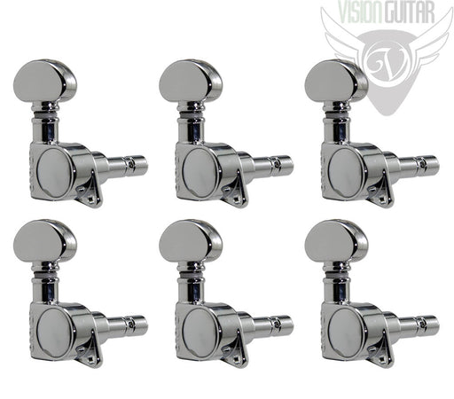 Grover Roto Self Lock 3 x 3 Tuning Machines - Chrome