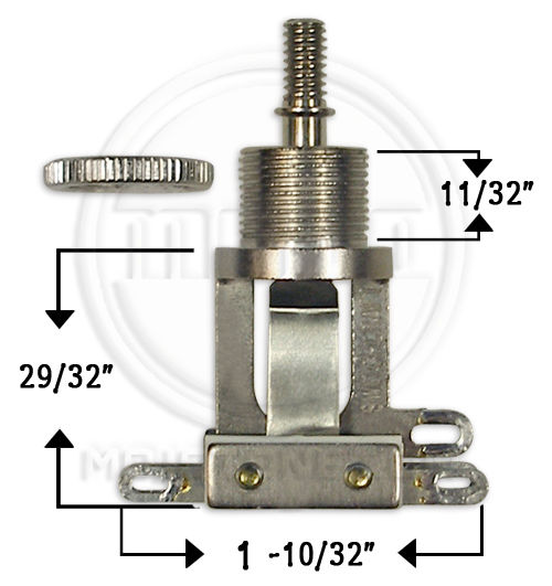 Switchcraft Short Straight Type 3-Way Toggle Switch - Bulk Pack of 10