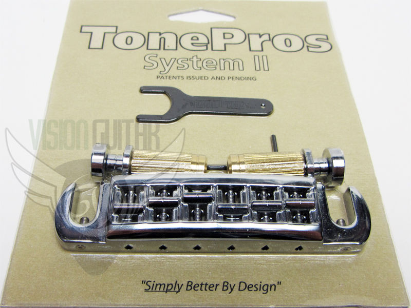 TonePros Standard Wraparound (Standard Locking Studs) AVT2G-C CHROME