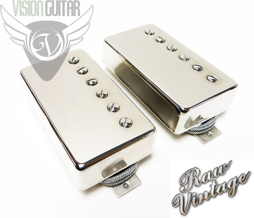 Raw Vintage Pickups HUMBUCKER SET RV-5760 - Nickel Covers - P.A.F. Tone!