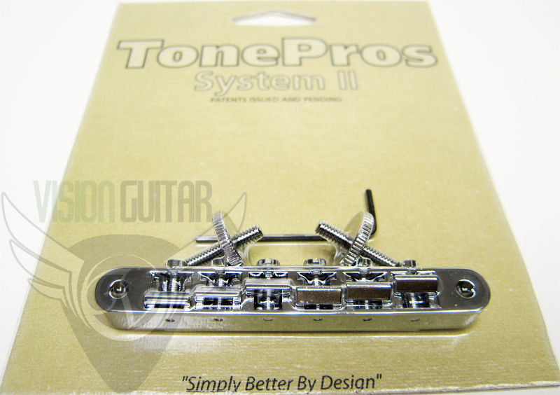 TonePros ABR1 Replacement Tune-O-Matic Bridge AVR2-C CHROME