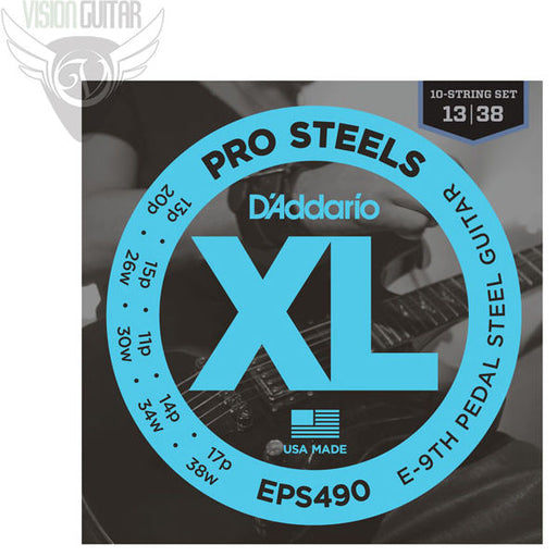 D'Addario EPS490 Pedal Steel Strings, E-9th