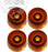 Quality Speed Knob Set of 4 - METRIC Epiphone Guitars (18 Spline) - AMBER