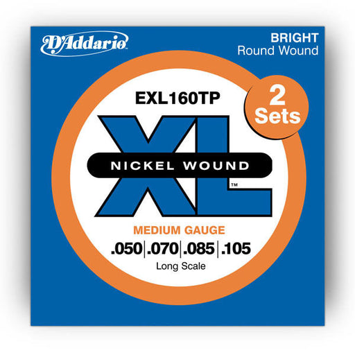D'Addario Bass Strings EXL160TP Long Scale Gauge .050 - .105 (2 Full Sets)