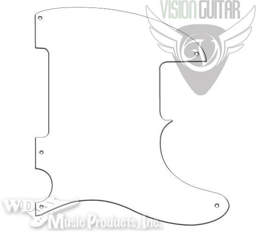 Fender USA TELE ESQUIRE Tele 5-Screw PICKGUARD 1-Ply WHITE (ESQ-502)