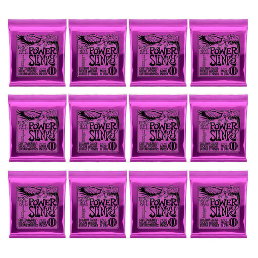 12-Pack Ernie Ball 2220 Power Slinky Nickel Wound Guitar Strings Gauge 11-48