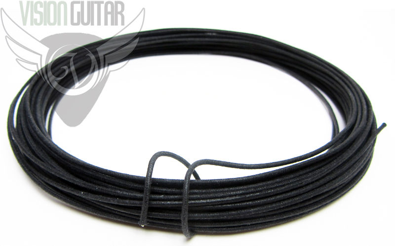 Black Cloth Push Back - Vintage Correct Single Conductor Wire - Sold By The Foot