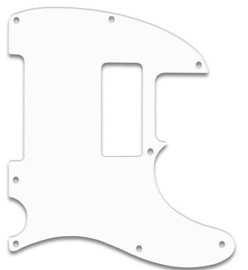 WD Tele P90 Route 8-Screw 1-Ply White Pickguard TEH-102 (P90)