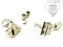 Kluson 6-In-Line Traditional 1950's Safety Post No Logo Tuner Set of 6 - Nickel