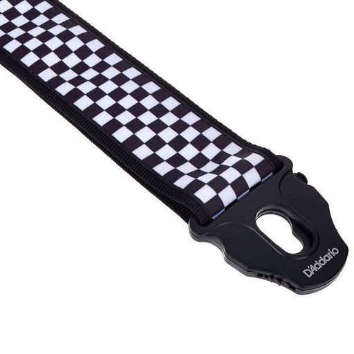 D'Addario 50PLC02 Planet Lock Guitar Strap - Check Mate Locking Strap