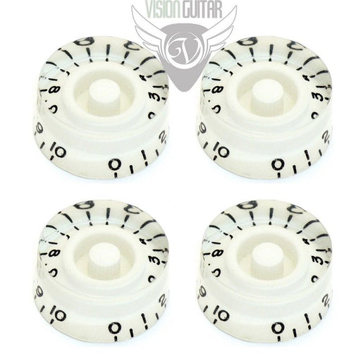 Quality Speed Knob Set For Gibson USA - Set of 4 - WHITE