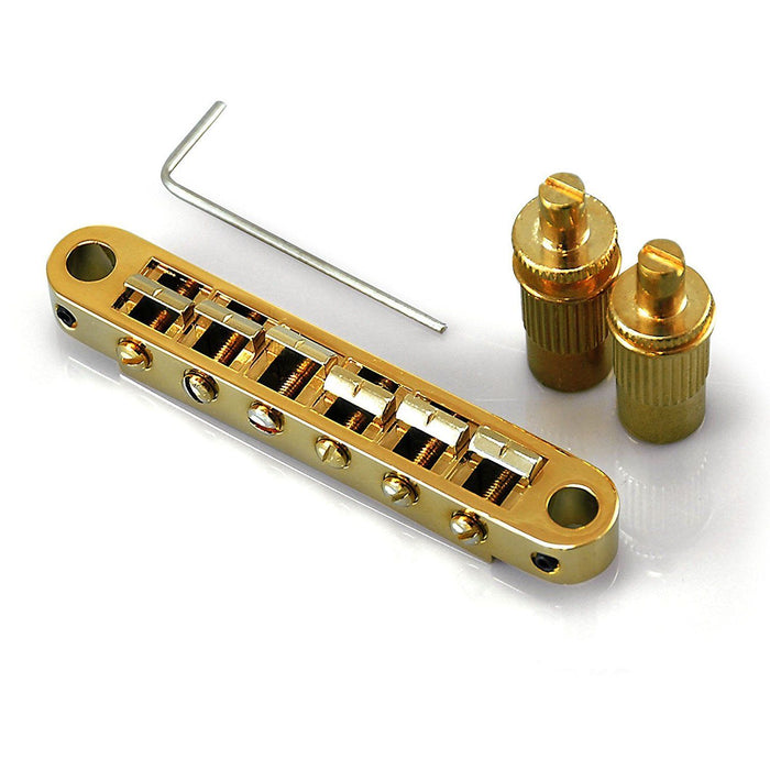 TonePros PreNotched Metric TuneOMatic Bridge TPFP-G Gold