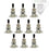 Switchcraft Short Straight Type 3-Way Toggle Switch - Bulk Pack of 10
