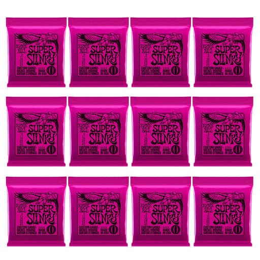 12-Pack Ernie Ball 2223 Super Slinky Nickel Wound Guitar Strings 9-42