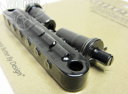 TonePros METRIC Pre-Notched Tune-O-Matic Bridge T3BT-B Black