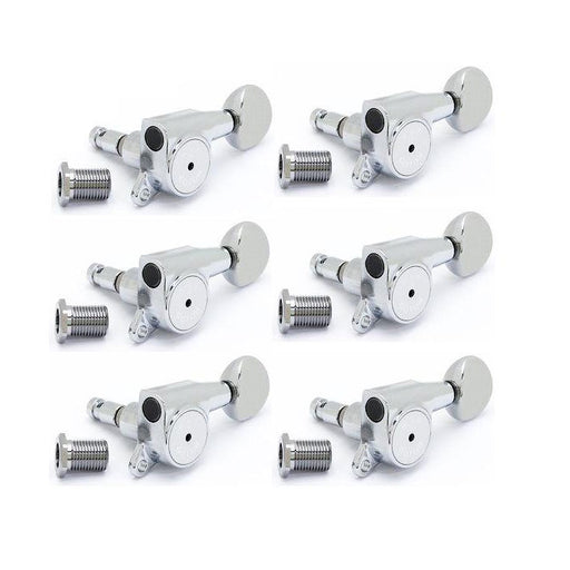 Gotoh Height Adjustable 6-in-line Mini Locking Tuners Chrome TK-7767-010