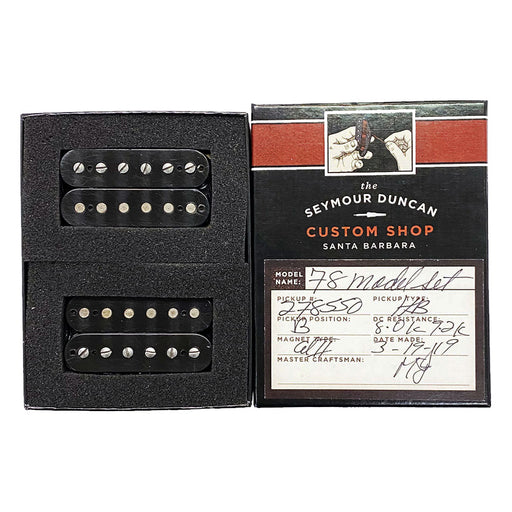 Seymour Duncan Custom Shop ’78 Model Humbucker Pickup Set Aged Black