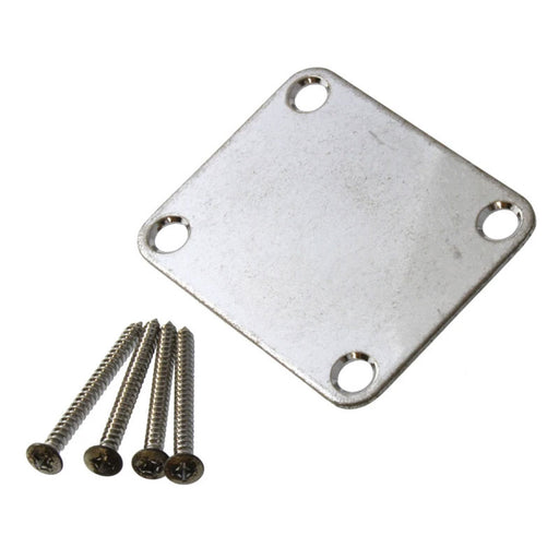 Gotoh Aged Chrome Neck Plate With Screws AP-0600-007