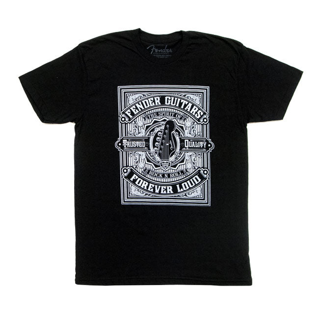 Fender Forever Loud Trusted Quality T-Shirt Black XXL 9101310806
