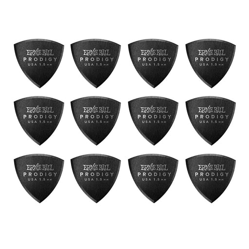 Ernie Ball 1.5mm Black Shield Prodigy Picks 12-pack 9331