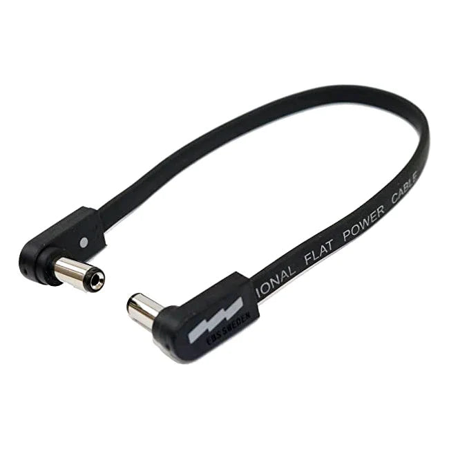 EBS DC-1 Flat Power Cable Angled 38cm (14.96") EBS-DC1-38 90/90