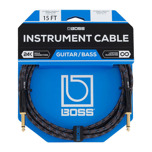 Boss BIC-15 15' Instrument Cable Straight Plugs