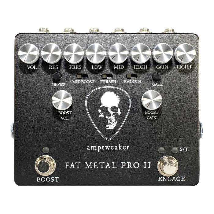high gain guitar pedals Amptweaker Fat Metal Pro II High-Gain Distortion Pedal — Vision Guitar