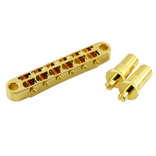 Gotoh Wide Tune-O-Matic Bridge With Large Posts Gold GE103B-TG