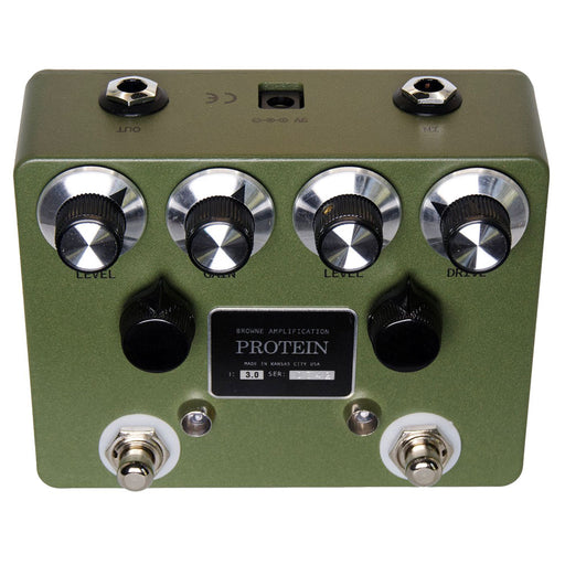 Browne Amplification Protein Version 3 Dual Overdrive Pedal Green
