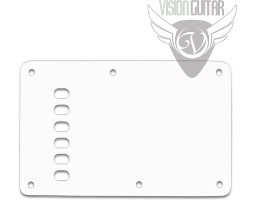 Strat BACKPLATE Vintage Style .060 Thin White - Oval Holes (STBV-3602T)