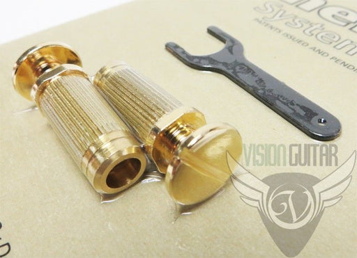 TonePros Large Cap Locking Studs For PRS USA Wraparound Gold SPRS2-G