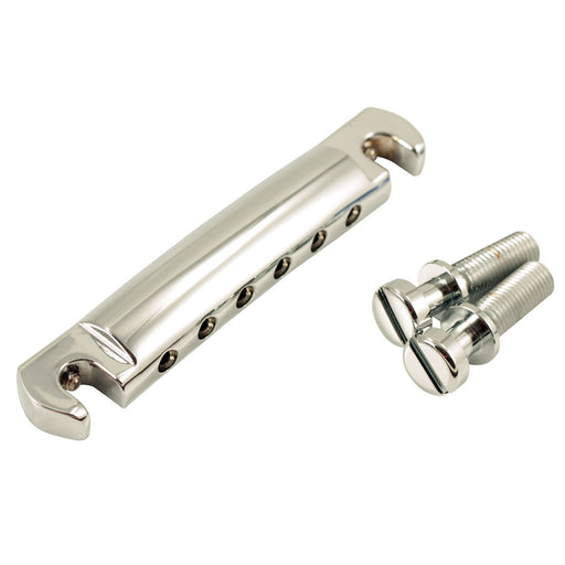 Kluson USA Aluminum Wraparound Tailpiece Steel Studs Chrome KWRAPAL-C