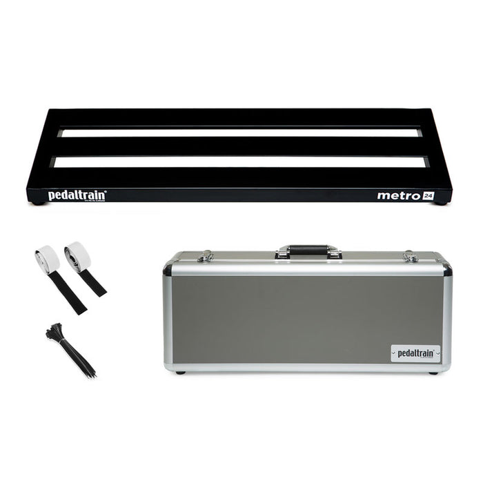 pedaltrain guitar pedal board PedalTrain PT-M24-HC METRO 24 Pedalboard With Hard Case 24" x 8"